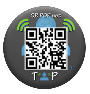 QR POP THE ORIGINAL NFC STICKER WITH A QR CODE MADE FOR PHONES