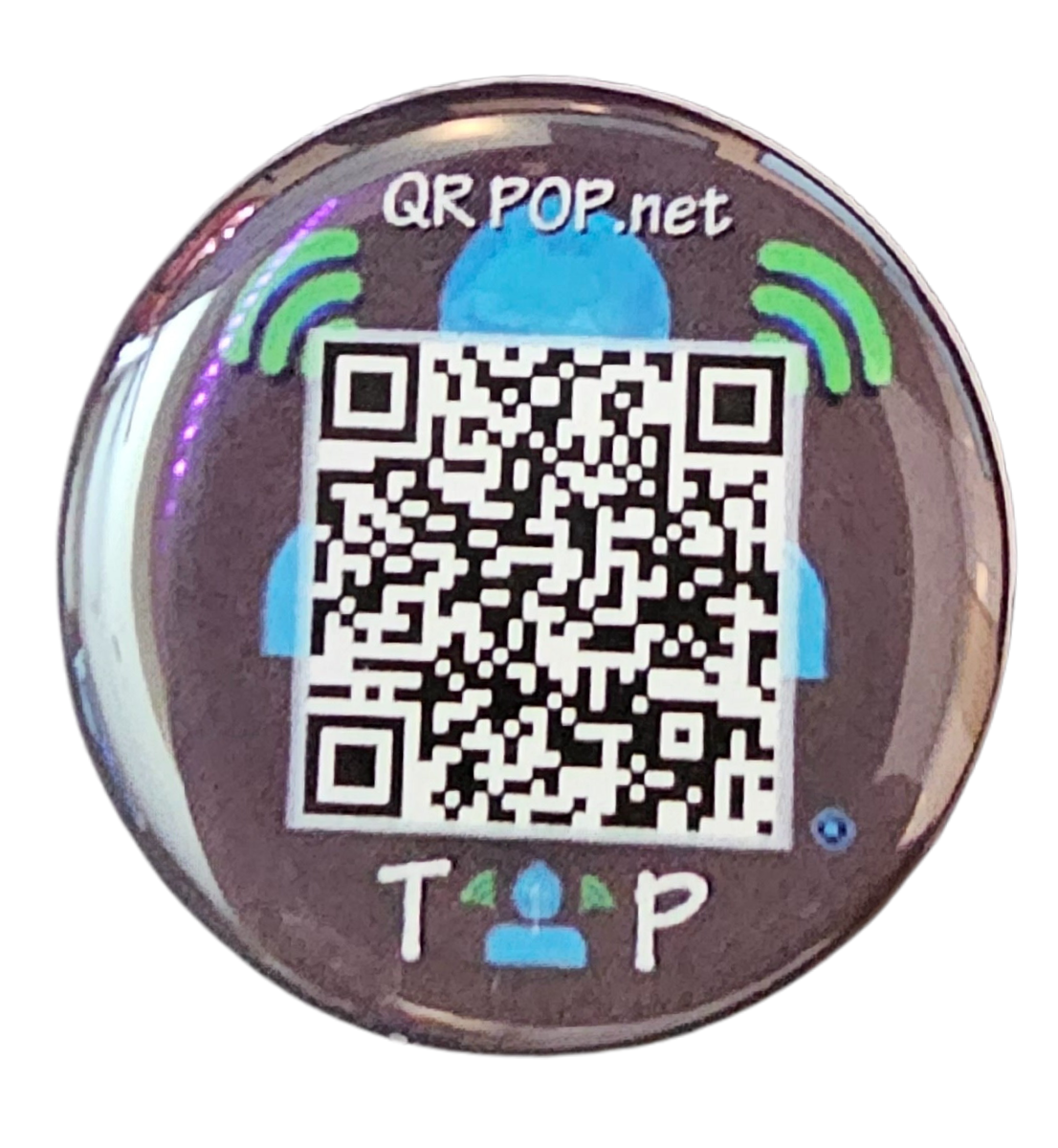 QR POP THE ORIGINAL NFC STICKER WITH A QR CODE MADE FOR PHONES